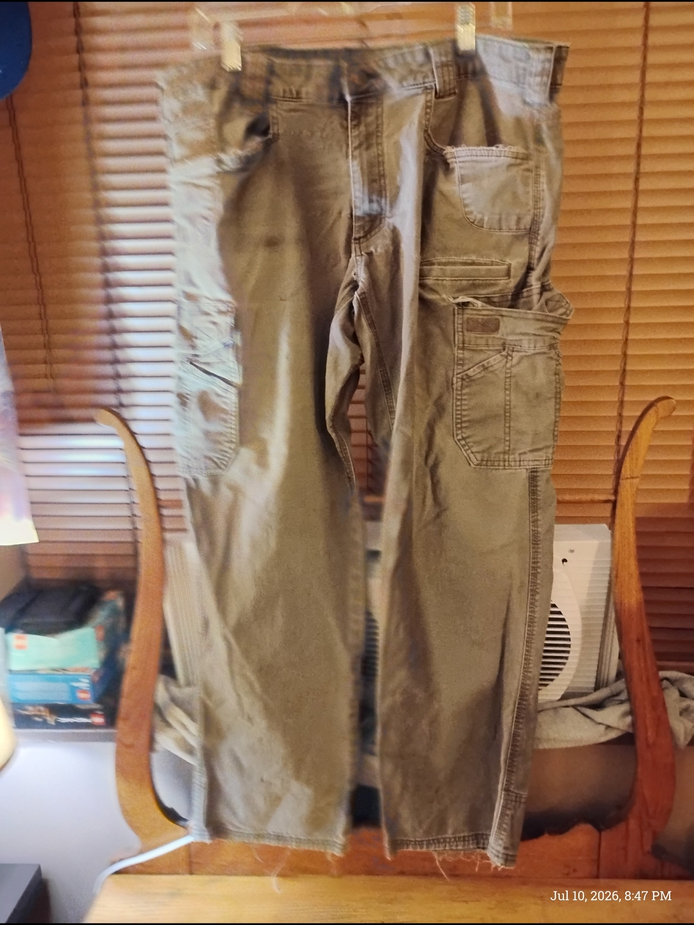 Noble Outfitters Men's Cargo Work Pants Khaki Size 38W32L